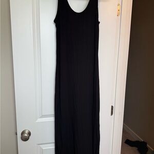Black fitted Maxi Dress